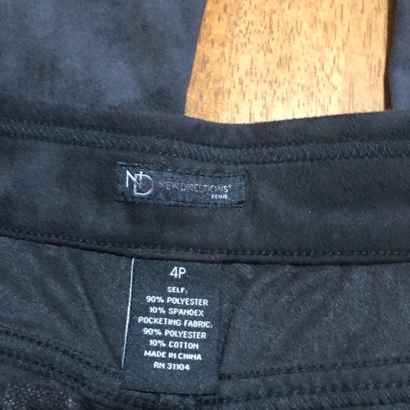 New Directions NWT Women Pull On Pants Charcoal 4P - Picture 7 of 8